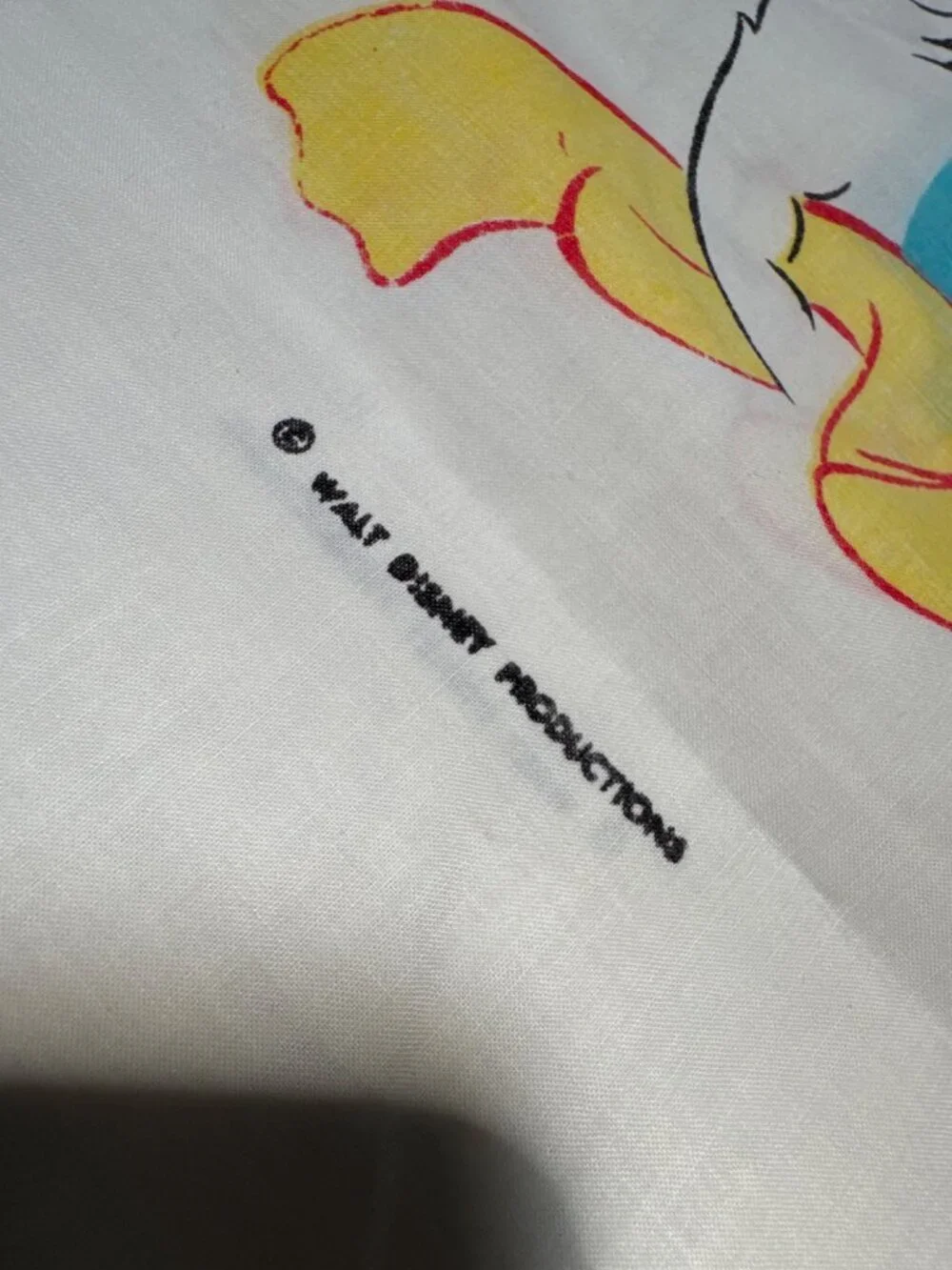 Vintage Disney Pillowcase Featuring Mickey Mouse Donald Duck & Goofy 100% Cotton